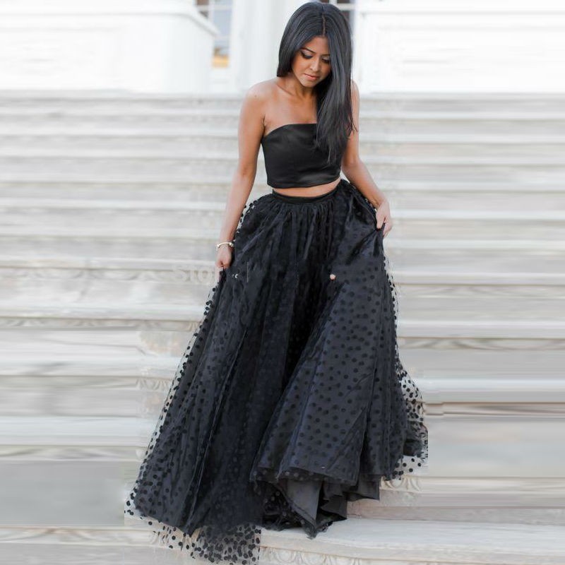 Black Polka Dot Two piece Prom Dresses Sweetheart Back Zipper Vestidos De Festa A Line Cheap Fashion Party Evening Gowns 2016
Black Polka Dot Two piece Prom Dresses Sweetheart Back Zipper Vestidos De Festa A Line Cheap Fashion Party Evening Gowns 2016