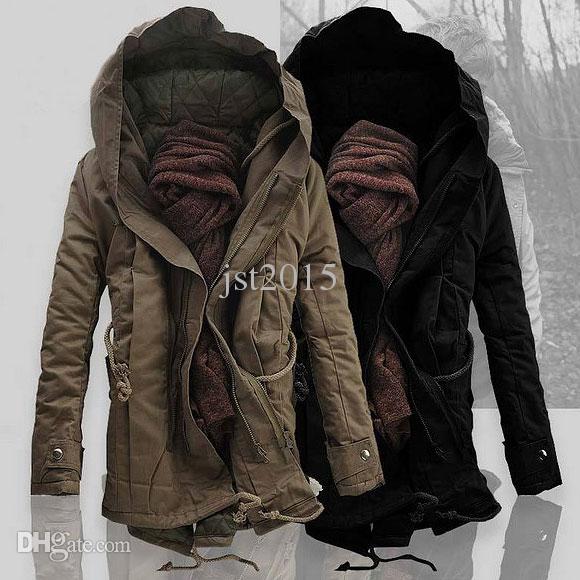 Wholesale- the winter jackets warm Thicken  coats & jackets fashion thick cotton padded mens long winter parkas hood