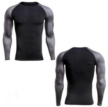 Brand Men Quick Dry Compression Shirt Long Sleeves Training tshirt Fitness Clothing Print Bodybuilding Gym Athletic Exercise Sport Shirt, No.4
Brand Men Quick Dry Compression Shirt Long Sleeves Training tshirt Fitness Clothing Print Bodybuilding Gym Athletic Exercise Sport Shirt, No.4