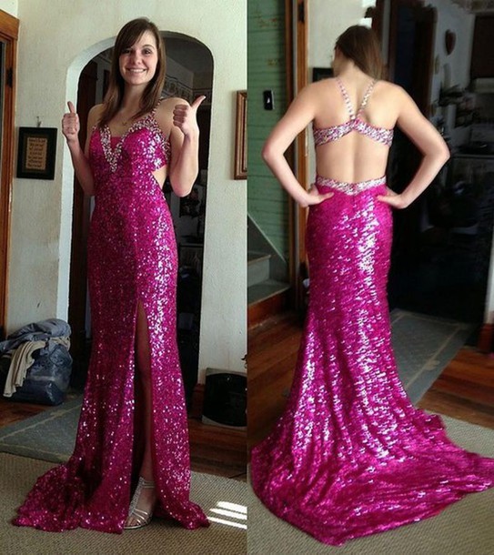 Sexy 2017 Fuchsia Sequined Mermaid Prom Dresses Long Bling Bling Beaded Crystals Spagheti Criss Cross Back Dresses Party Evening EN111312, Brown
Sexy 2017 Fuchsia Sequined Mermaid Prom Dresses Long Bling Bling Beaded Crystals Spagheti Criss Cross Back Dresses Party Evening EN111312, Brown