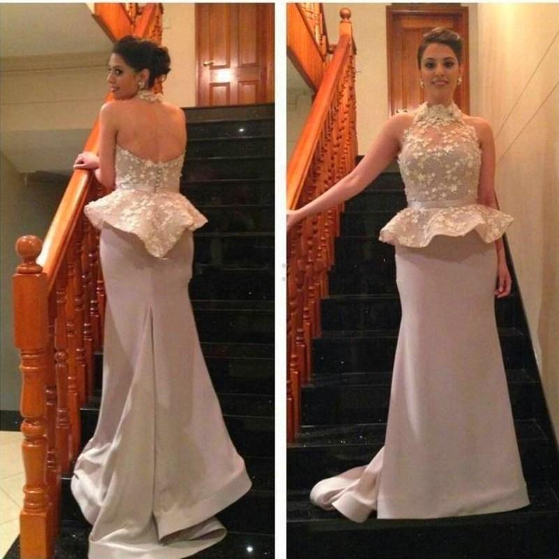 Modest Mermaid High Neck Formal Evening Dresses with Lace Applique Long Sexy Backless Custom made Prom Party Gowns, Purple
Modest Mermaid High Neck Formal Evening Dresses with Lace Applique Long Sexy Backless Custom made Prom Party Gowns, Purple