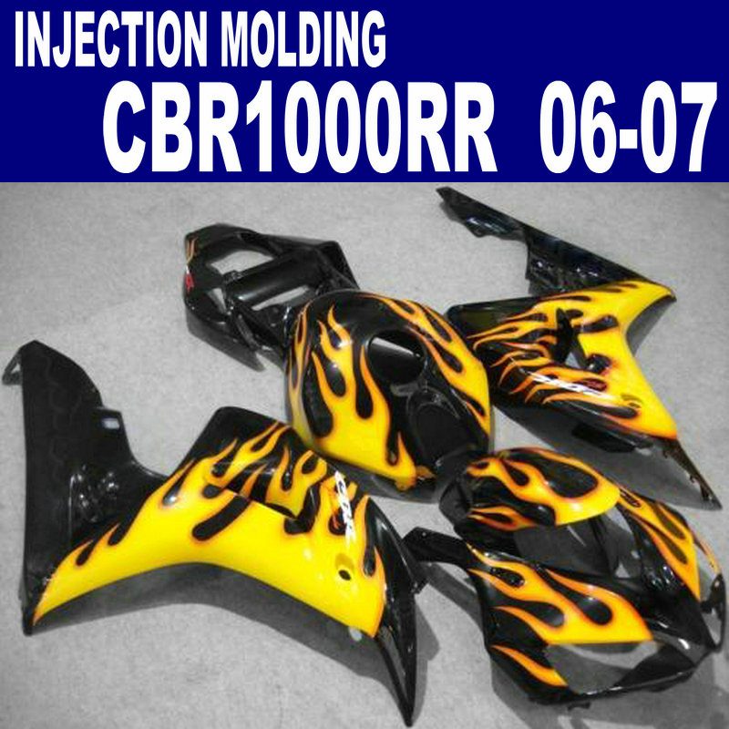Injection molding ABS fairings set for HONDA 2006 2007 CBR1000RR aftermarket 06 07 CBR 1000 RR yellow flames in black fairing kit VV98, Same as the picture shows
Injection molding ABS fairings set for HONDA 2006 2007 CBR1000RR aftermarket 06 07 CBR 1000 RR yellow flames in black fairing kit VV98, Same as the picture shows