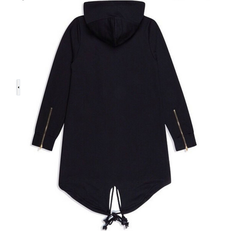 Wholesale-Cardigan Hoodies British Style Men Hoodies Hip Hop Streetwear Long Zipper Extended Sweatshirts Tyga Sportswear Clothing 100