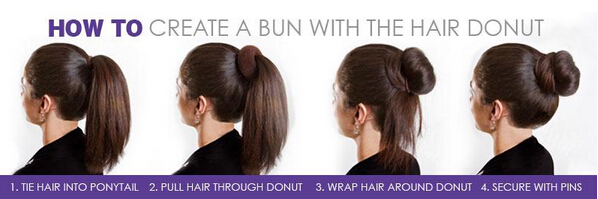 24pcs Hair Volumizing Scrunchie Donut Ring Style Bun Scrunchy Poof Bump It Snooki