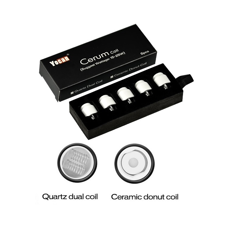 MOQ=10pcs Authentic Yocan Cerum Coil Head Ceramic Donut Quartz Dual QDC Replacement Coils For Cerum Vaporizer Atomizer 3 colors 100% Genuine
MOQ=10pcs Authentic Yocan Cerum Coil Head Ceramic Donut Quartz Dual QDC Replacement Coils For Cerum Vaporizer Atomizer 3 colors 100% Genuine