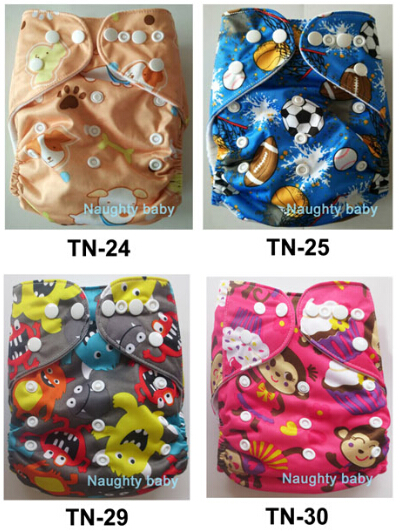 For Merry Chrismas Naughty Baby One Size Washable Reusable Cloth Diaper Covers Baby Diaper Colorful Bags baby cloth Nappy diaper 60setslot