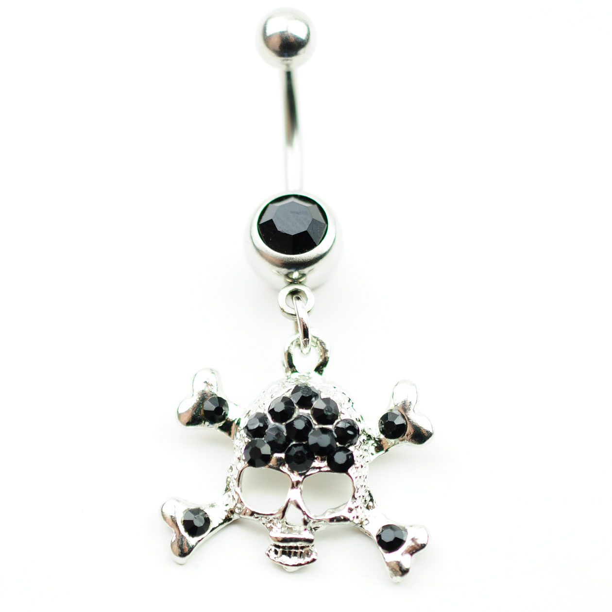 YYJFF D0156 Skull Style Belly Navel Ring Mix Colors
