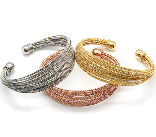 Fashion Gifts For Mother New Design Style Women Bracelet stretch Stainless Steel Multi-layer Rope Twisted Cable Bangle inside diameter 58mm
Fashion Gifts For Mother New Design Style Women Bracelet stretch Stainless Steel Multi-layer Rope Twisted Cable Bangle inside diameter 58mm