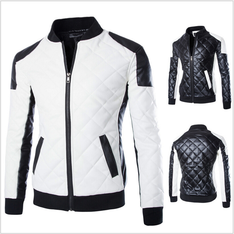 Wholesale- New Fashion PU Leather Jacket Men Black White Solid Mens Faux Fur Coats Trend Slim Fit Youth Motorcycle Suede Jacket Male
Wholesale- New Fashion PU Leather Jacket Men Black White Solid Mens Faux Fur Coats Trend Slim Fit Youth Motorcycle Suede Jacket Male