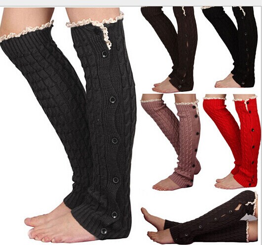 2015 Newest Slouchy Button Down leg warmers Knit Lace shark tank Legwarmers Boot Cuffs lace trim gaiters Boot Socks Crochet #3715, Brown
2015 Newest Slouchy Button Down leg warmers Knit Lace shark tank Legwarmers Boot Cuffs lace trim gaiters Boot Socks Crochet #3715, Brown