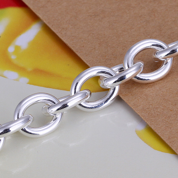 Hot sale best gift 925 silver Wan heart brand TO Bracelet DFMCH285, Brand new 925 sterling silver plated Chain link bracelets high grade