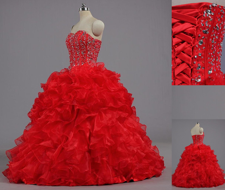 New High Quality Red Ball Gown Quinceanera Dresses 2016 Sweetheart Sequins Beads Floor Length Prom Party Sweet 16 Dress WD213, Black 
New High Quality Red Ball Gown Quinceanera Dresses 2016 Sweetheart Sequins Beads Floor Length Prom Party Sweet 16 Dress WD213, Black