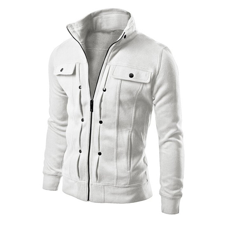 Men jackets Hoodies Sweatshirts Tracksuits Solid Fashion Mens Hoodie Zipper Design Tracksuit Men's Sportswear Winter long sleeve