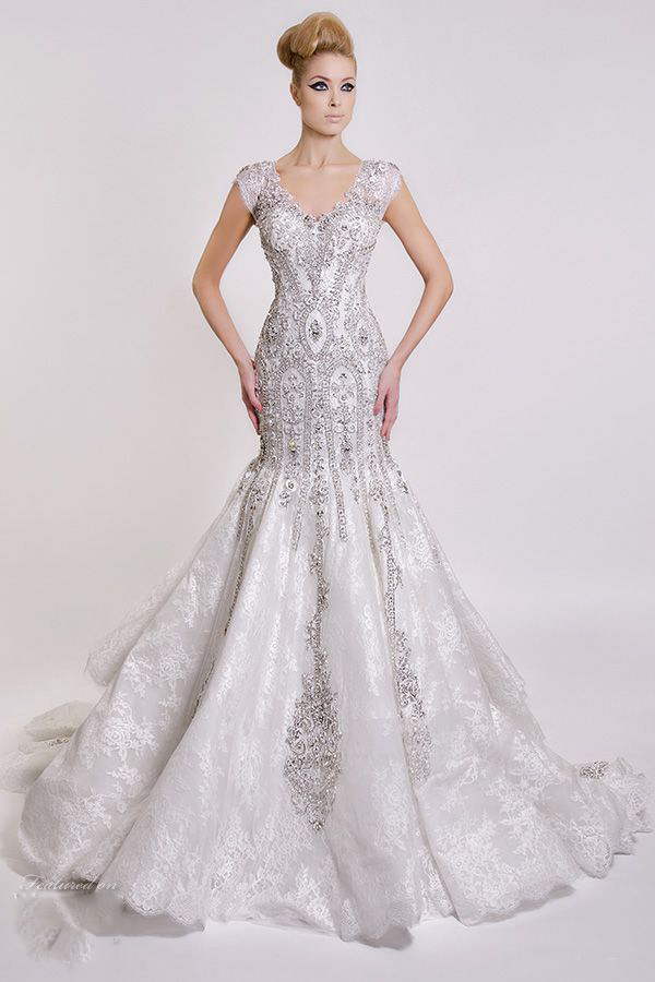 Luxury Formal Mermaid 2017 Wedding Dresses Crew Neckline Bridal Wed Gowns With Beaded Stone Sheath Bling Lace Short Sleeve Wedding Dress, Same as image
Luxury Formal Mermaid 2017 Wedding Dresses Crew Neckline Bridal Wed Gowns With Beaded Stone Sheath Bling Lace Short Sleeve Wedding Dress, Same as image