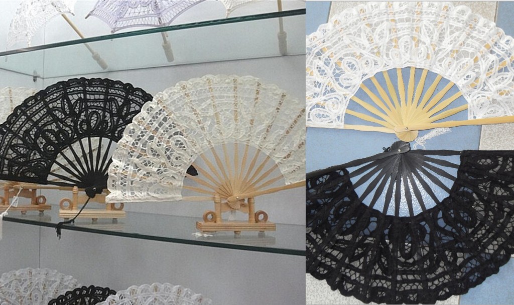 Bridal Wedding Formal Events Fans Wedding Fans Folding Lace Fans Handmade 10.6'' Plain White Hand Fans Ladies' Folding Fans