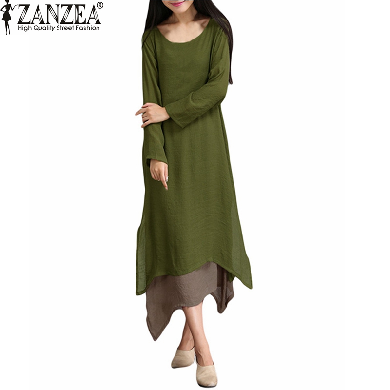 Wholesale-Hot Sale 2015 Autumn Women Cotton Linen Vintage Dress Ladies O Neck Full Sleeve Casual Loose Boho Long Maxi Dresses Vestidos, Armygreen
Wholesale-Hot Sale 2015 Autumn Women Cotton Linen Vintage Dress Ladies O Neck Full Sleeve Casual Loose Boho Long Maxi Dresses Vestidos, Armygreen