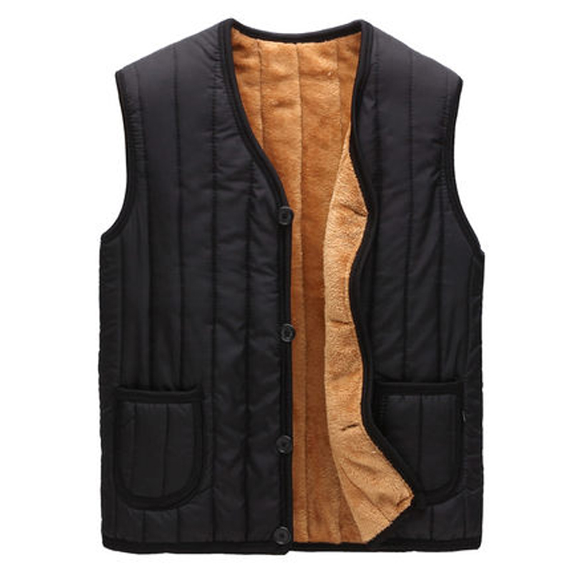Fall-men vest new arrival Autumn/winter Keep warm gilet men add wool thick chaleco hombre Plus Size XL-XXXL vestidos