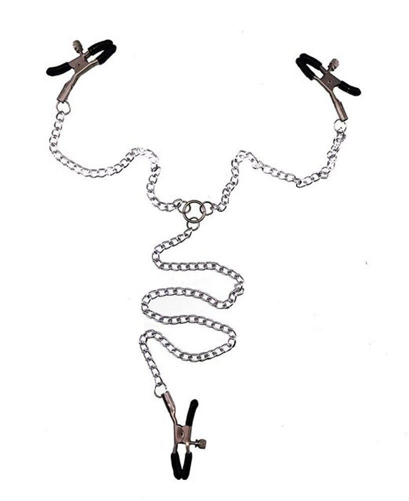 Métal acier y forme trois têtes pinces poitrine pinces avec clic clitoris pinces bdsm bondage fétiche sexe sexe gratuit Price