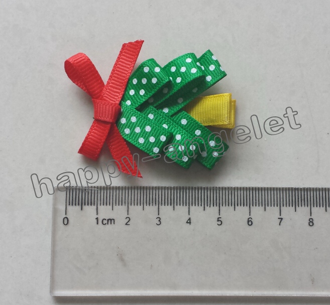 50pcs 2" Christmas tree hair clip bow accessories kids bows flower baby girls headband flower bows renda Bowknot baby hair clips HD3270