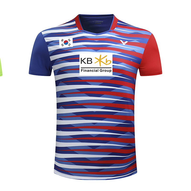 New Victor Badminton sports shirt men with Korea flag and KB , Korea badminton jerseys, sports men's t-shirt 253A, Green one shirt for man
New Victor Badminton sports shirt men with Korea flag and KB , Korea badminton jerseys, sports men's t-shirt 253A, Green one shirt for man