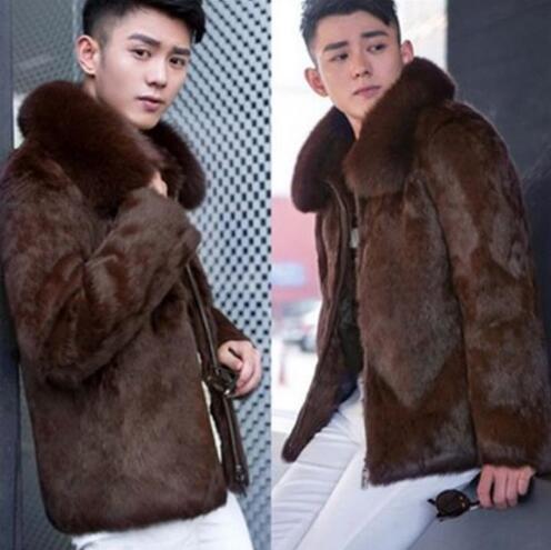 Black brown warm casual coats mens high quality faux rabbit fur coat mens leather jacket men coats villus winter loose thermal fashion
Black brown warm casual coats mens high quality faux rabbit fur coat mens leather jacket men coats villus winter loose thermal fashion