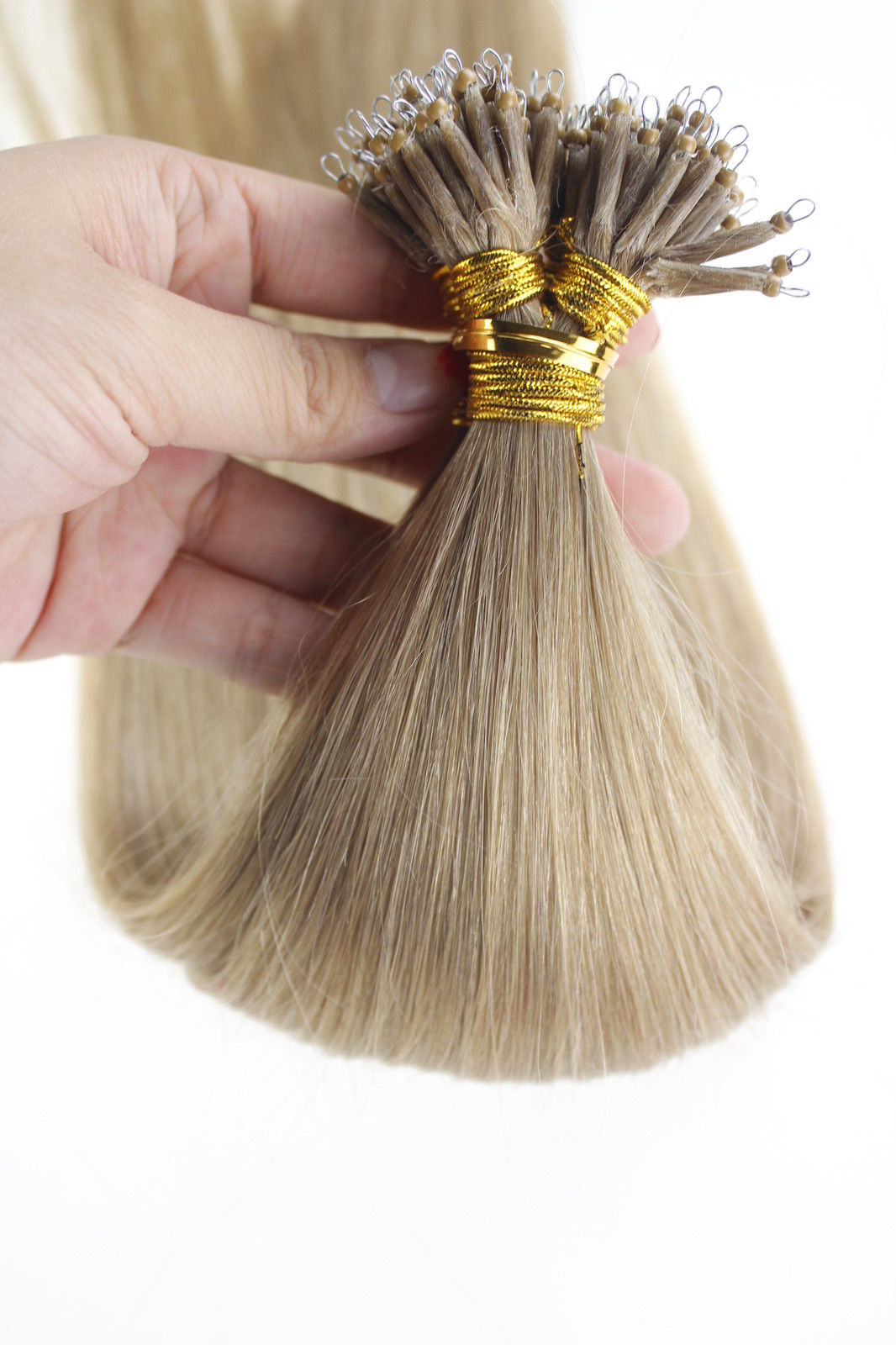 16inch24inch nano ring human hair extensions 80g pack 0 8g s 200s lot color 613 nano tip indian remy hair nano rings hair