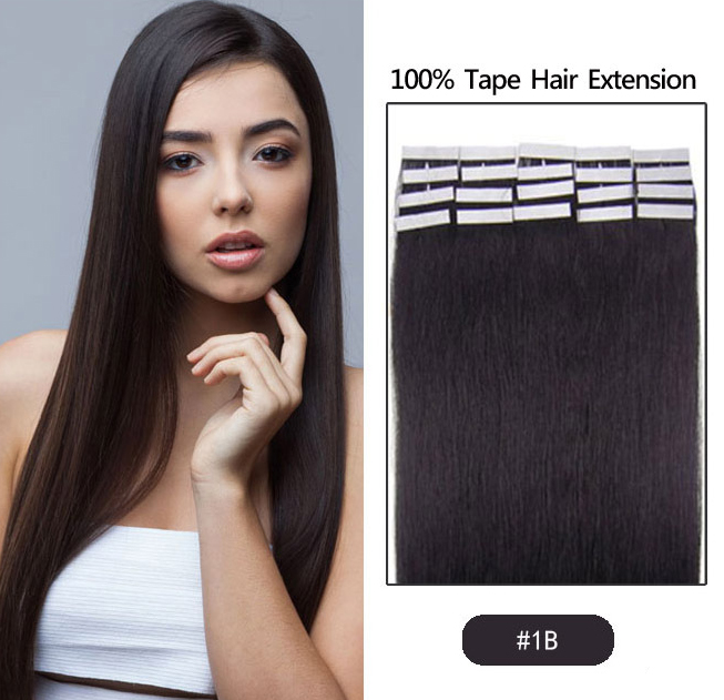 19 Colors Indian Hair Skin Weft Remy Double Sided Tape In On Human Hair Extensions 20pcs/lot - view 5
