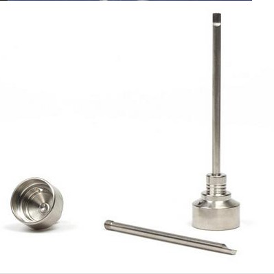 G2 Titanium Carb Cap Tool Domeless Titanium Nail TitaniumTi Nail 10mm 14mm 18mm Titanium Dab Tool with Carb Cap Dabber Grade 2