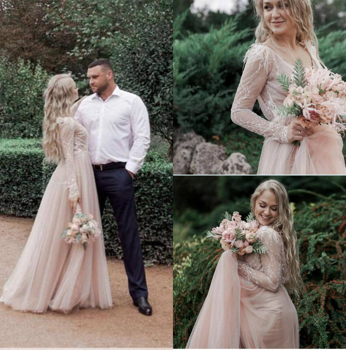 Pretty Boho Wedding Dresses Cheap Long Sleeve with Beaded Feather V Neck A Line Tulle Custom Made Plus Size Bridal Gowns, Same as image
Pretty Boho Wedding Dresses Cheap Long Sleeve with Beaded Feather V Neck A Line Tulle Custom Made Plus Size Bridal Gowns, Same as image
