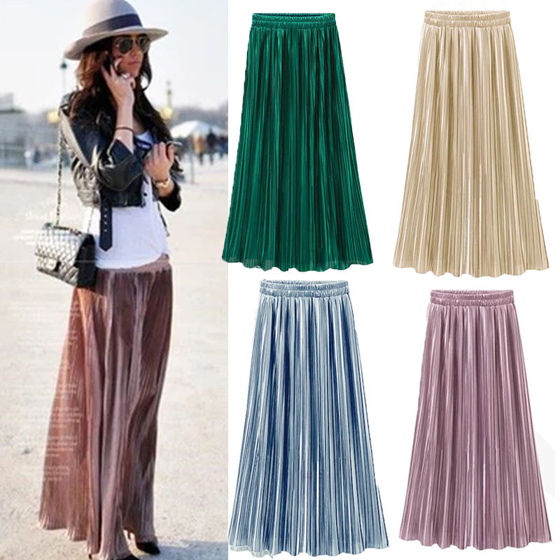 Wholesale- Women Lady Clothing Double Layer Pleated Retro Long Maxi Skirts Elastic High Waist Skirt NEW, Pink
Wholesale- Women Lady Clothing Double Layer Pleated Retro Long Maxi Skirts Elastic High Waist Skirt NEW, Pink