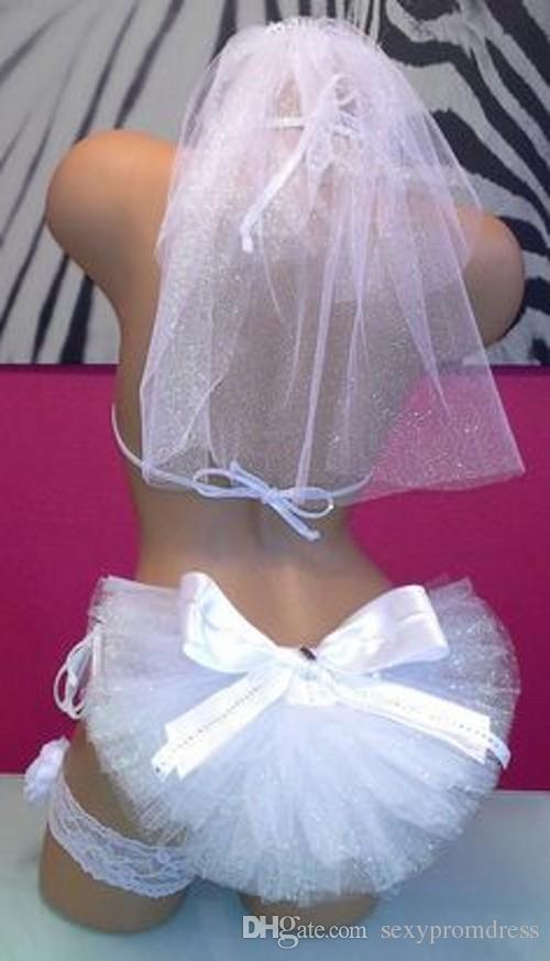 Hot Selling Bikini Veils 2019 Formal Summer Booty Veils Free Shipping Bridal Accessory Custom Made White Ivory Beach Accessory Booty Veils