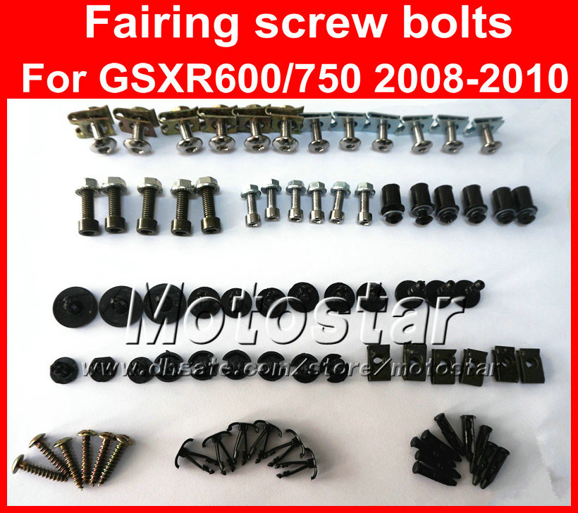 Promotion Motorcycle Fairing screw bolts kit for SUZUKI GSXR 600 gsxr 750 K6 2008 2009 2010 GSXR600 GSXR750 08 09 10,black fairings bolt set
Promotion Motorcycle Fairing screw bolts kit for SUZUKI GSXR 600 gsxr 750 K6 2008 2009 2010 GSXR600 GSXR750 08 09 10,black fairings bolt set