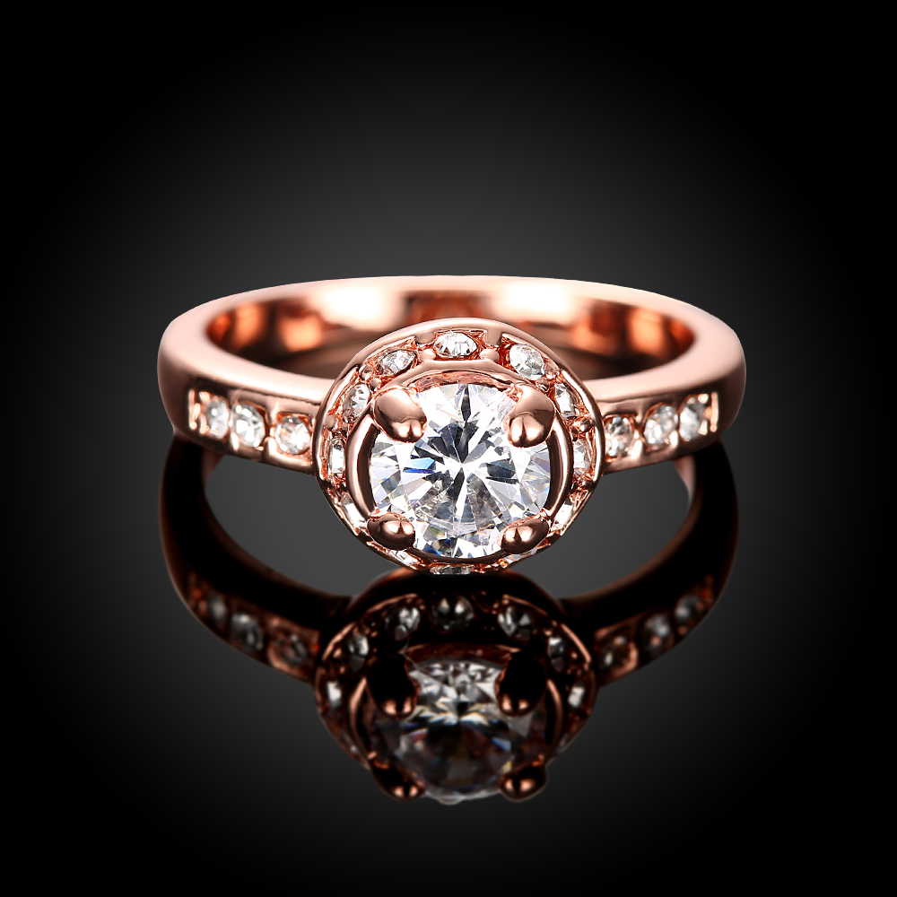 0.8ct Round Cut 4-prong Setting Classic Solitaire Wedding Bridal Ring Halo Crystal Womens Jewelry Gift Size 6