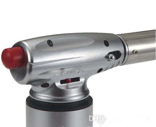 Hot Kitchen 1300C Butane Scorch Torch Welding Jet Flame Lighter Giant Heavy Duty Refillable Micro Culinary Lighters Self-igniting W260202