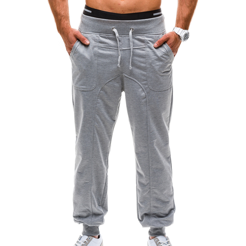 Wholesale-2016 New Mens Fashion Baggy Sweatpants Hip Hop Harem Sweat Pants Men Casual Solid Sport Jogging Trousers Pantalon Homme 13M0472