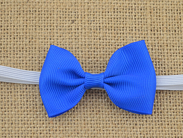 50pcs baby 2.5inch hair bow with mini Thin Elastic headbands girl hair accessorie bow flower hair band slender rubber hair ties PJ5283