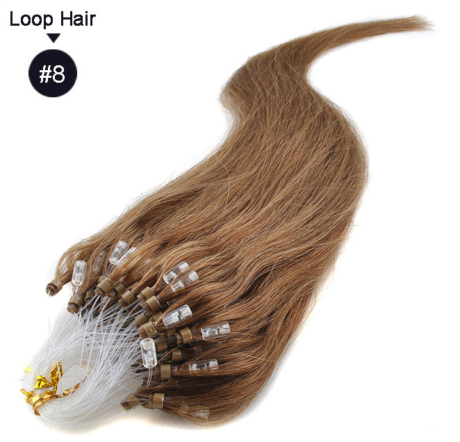 Free shipping Micro Loop Remy Extensions 18 20 22 24 Indian Virgin Straight Keratin Hair 100g/lot 1g/strand 13 Colors