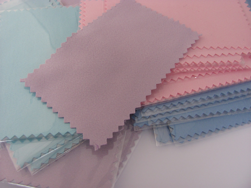 Colors customize big wholesale with pp pack Silver Polishing Cloth for Golden pearl Jewelry partner Cleaner best Quality free shipping