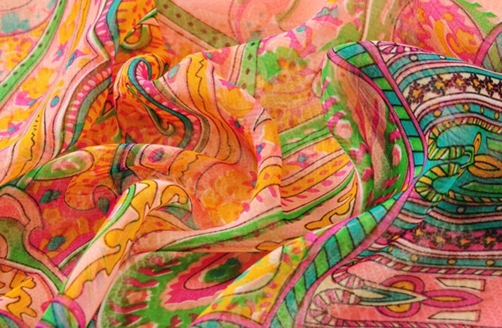 2014 Newest Ladies Fashion Long Section of Bohemian Soft Thin Cashew Flower Chiffon Scarf FreeShipping & Drop Shipping