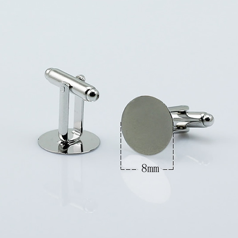 Beadsnice mens jewelry cufflink backs with round pad brass cufflink components french cufflinks blank mix style ID 32266