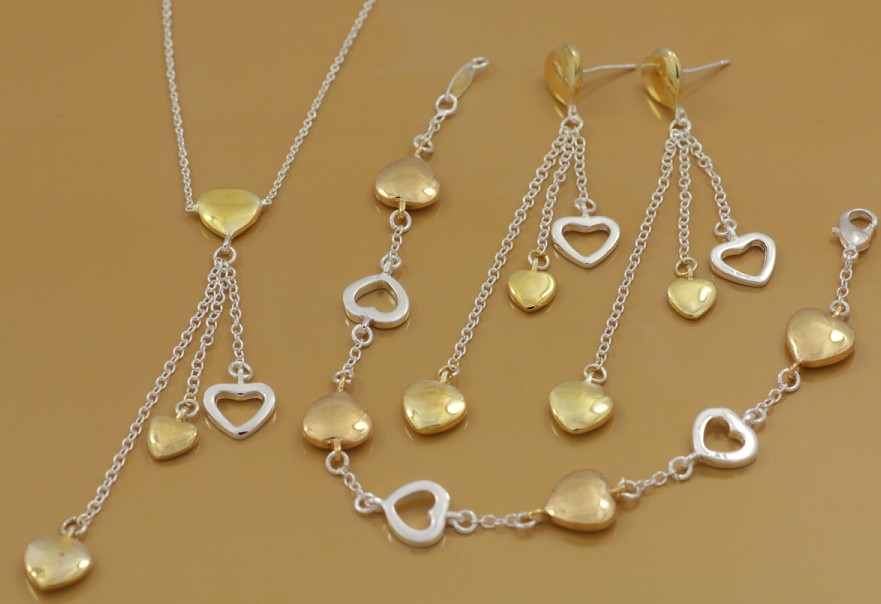 Free Shipping with tracking number Best Most Hot sell Women's Delicate Gift Jewelry 925 Silver Plated Mix Jewelry Set 12 Set 1049