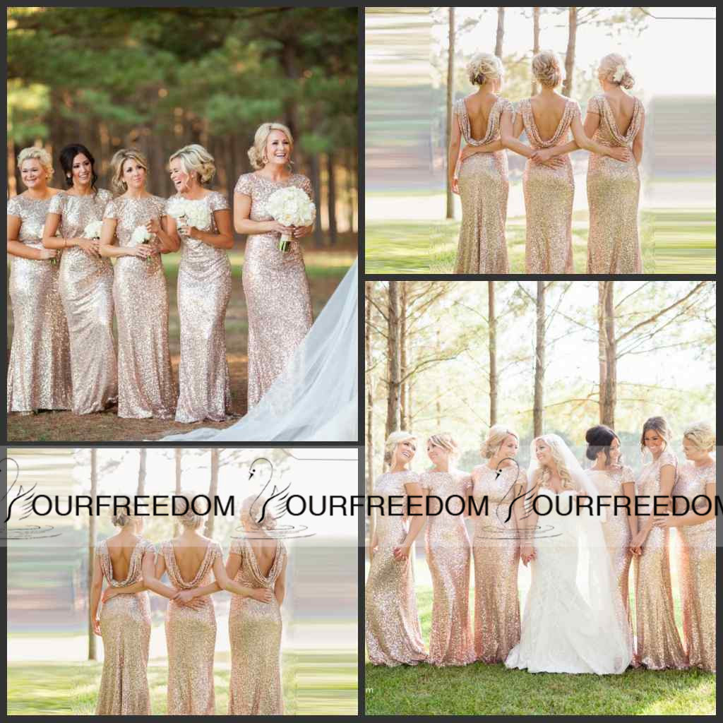 2019 Hottest Sparkly Bridesmaid Dress with Short Cap Sleeve Mermaid Scoop Backless Bling Bling Sequins Bridemaid Dress Long
2019 Hottest Sparkly Bridesmaid Dress with Short Cap Sleeve Mermaid Scoop Backless Bling Bling Sequins Bridemaid Dress Long