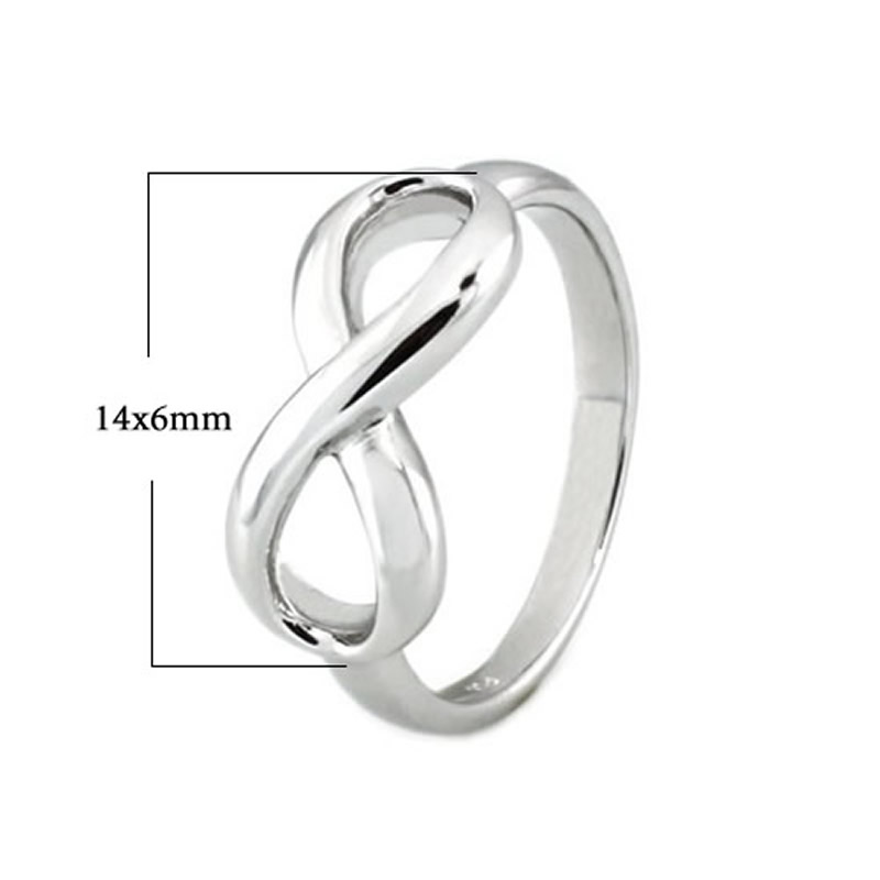 Beadsnice Infinity Rings 925 Silver Ring for Women Unique Silver Rings Best Gift for Her Jewelry Rings Wholesale ID 27732