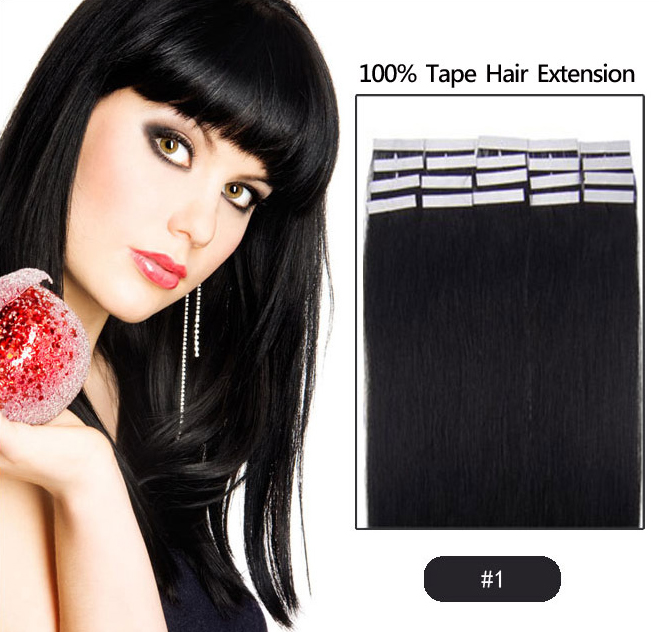 19 Colors Indian Hair Skin Weft Remy Double Sided Tape In On Human Hair Extensions 20pcs/lot - view 6