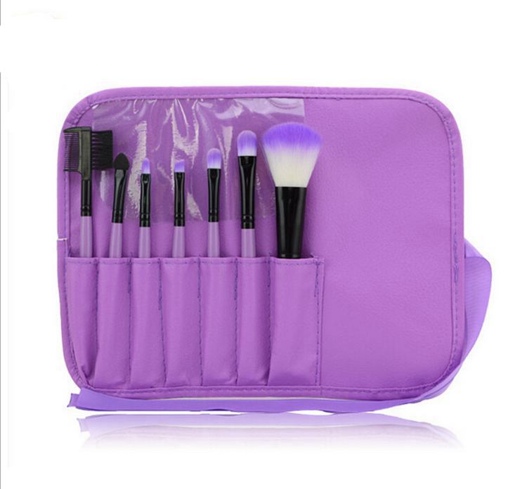 Makeup For You Professional 7 pcs paintbrushes of Makeup Brushes Set tools Make-up Toiletry Kit Wool Brand Make Up Brush Set Case PY