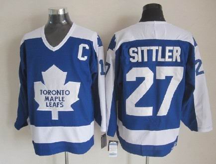 Top Quality ! 1978 Toronto Maple Leafs Ice Hockey Jerseys 27 Darryl Sittler Retro Vintage CCM Authentic Stitched Jerseys Mix Order, Blue
Top Quality ! 1978 Toronto Maple Leafs Ice Hockey Jerseys 27 Darryl Sittler Retro Vintage CCM Authentic Stitched Jerseys Mix Order, Blue