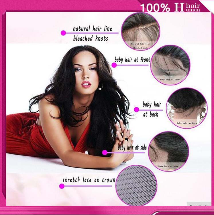 Full Lace Human Hair Wigs Remy Brazilan Hair 250% Density Body Wave Side Part Wig With Bleached Knots For Black Women