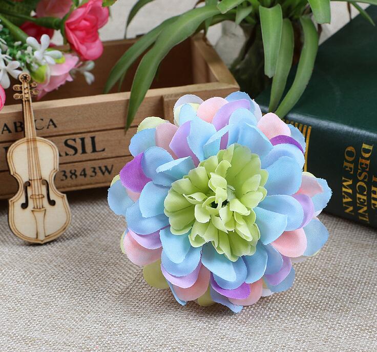 Silk flowers wholesale rose heads artificial Small chrysanthemum flowers plastic flowers head high quality silk flowers free shipping WF002