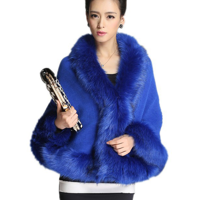 Wholesale-2015 Fashion Women V Neck Faux Fur Poncho Coat Full Batwing Sleeve Loose Winter Ladies Elegant Outwear Solid Color Women's, White
Wholesale-2015 Fashion Women V Neck Faux Fur Poncho Coat Full Batwing Sleeve Loose Winter Ladies Elegant Outwear Solid Color Women's, White