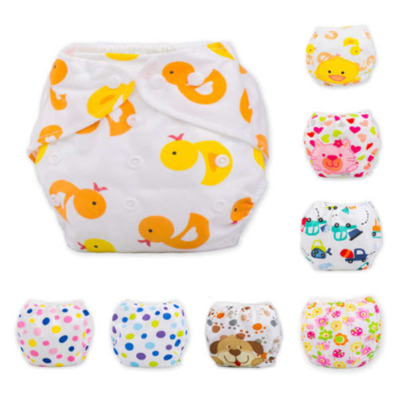 2015 New 10 Pcs+10 Inserts Adjustable Resuable Lot Baby Washable Cloth Diaper Nappies(Random Color)